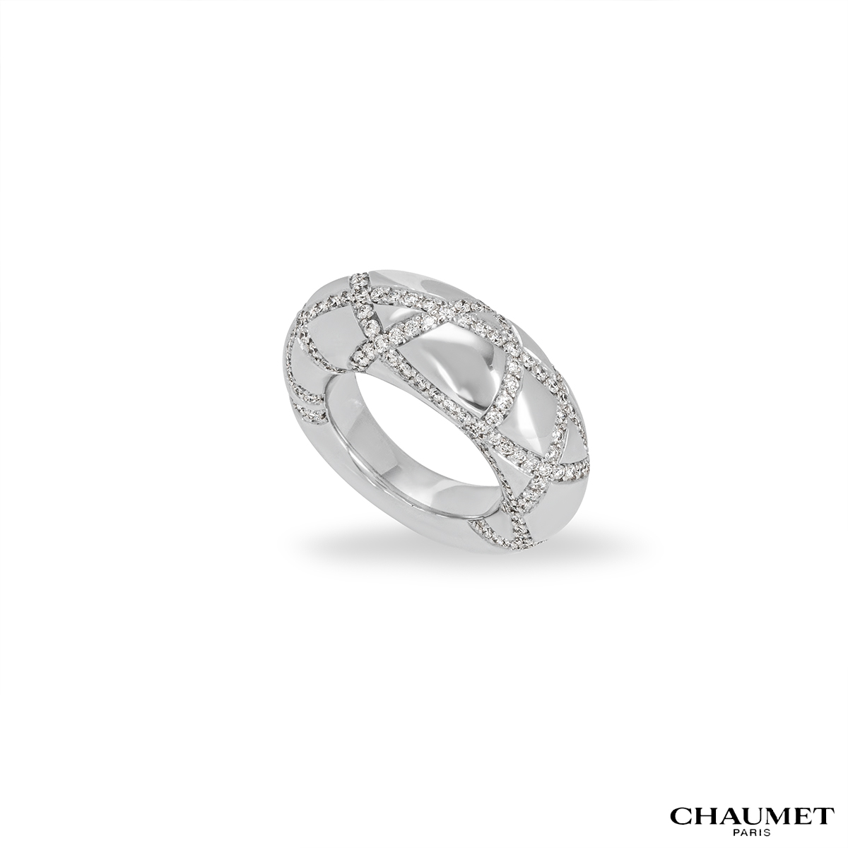 Chaumet White Gold Diamond Dress Ring 1.27ct